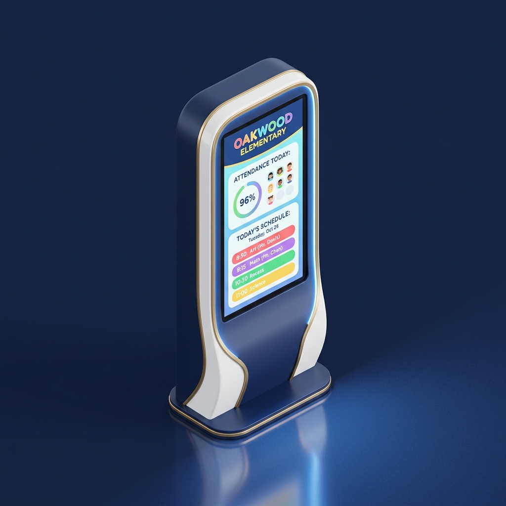Display Kiosk 3D Illustration