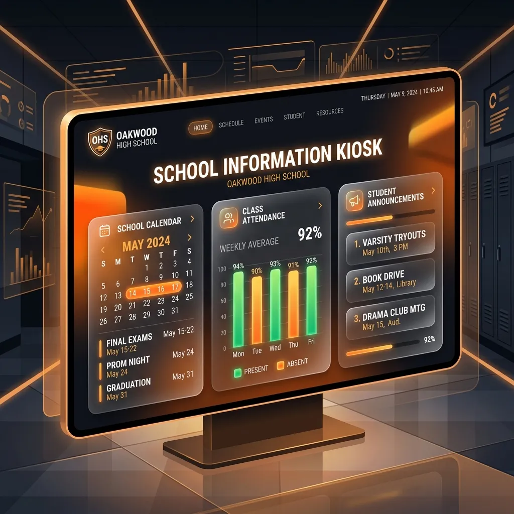 Display Kiosk Illustration